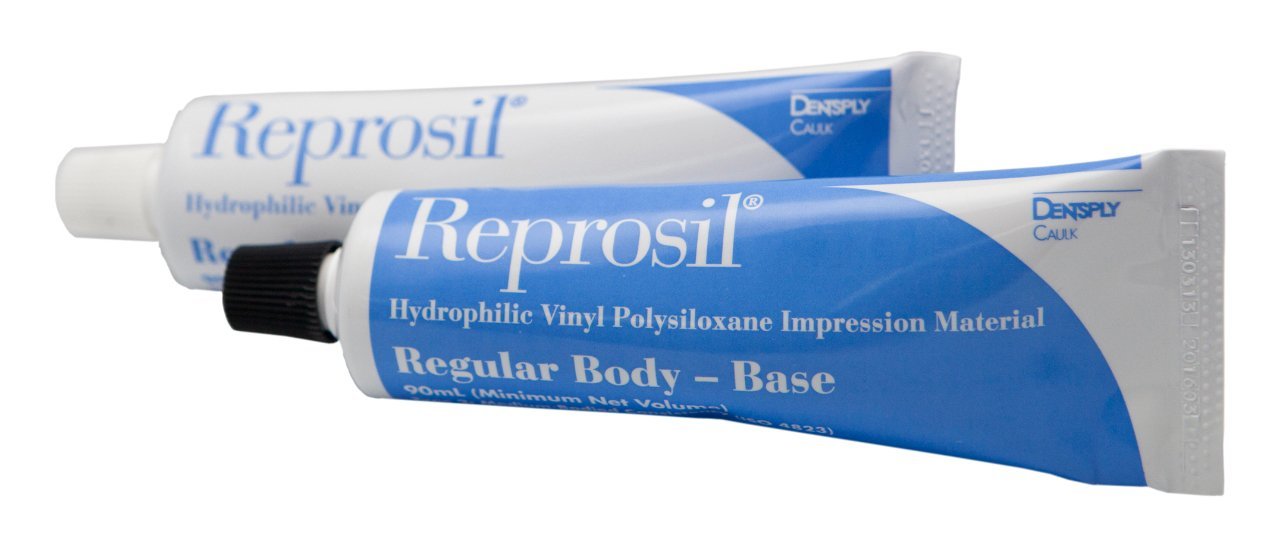 Dentsply Caulk 626175 Reprosil Tubes Regular Body Blue VPS Base & Catalyst 90 mL EXP Jan 2023 Dentsply Caulk 626175 Reprosil Tubes Regular Body Blue VPS Base & Catalyst 90 mL EXP Jan 2023